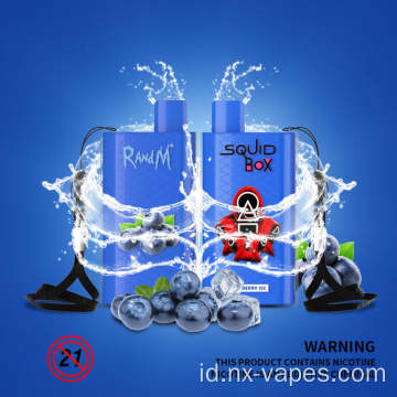 Kotak Randm Squid asli 5200puffs